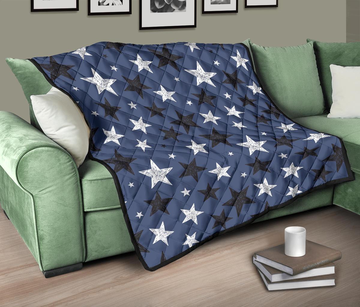 Star Print Pattern Quilt-grizzshop