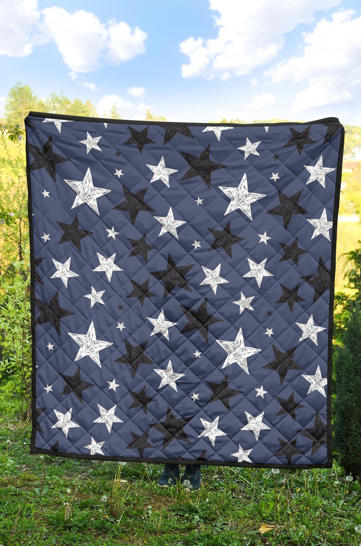 Star Print Pattern Quilt-grizzshop