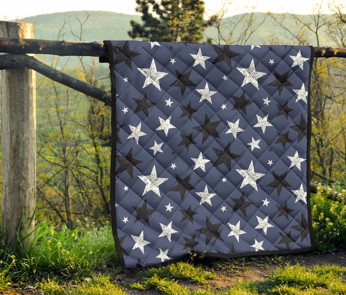 Star Print Pattern Quilt-grizzshop