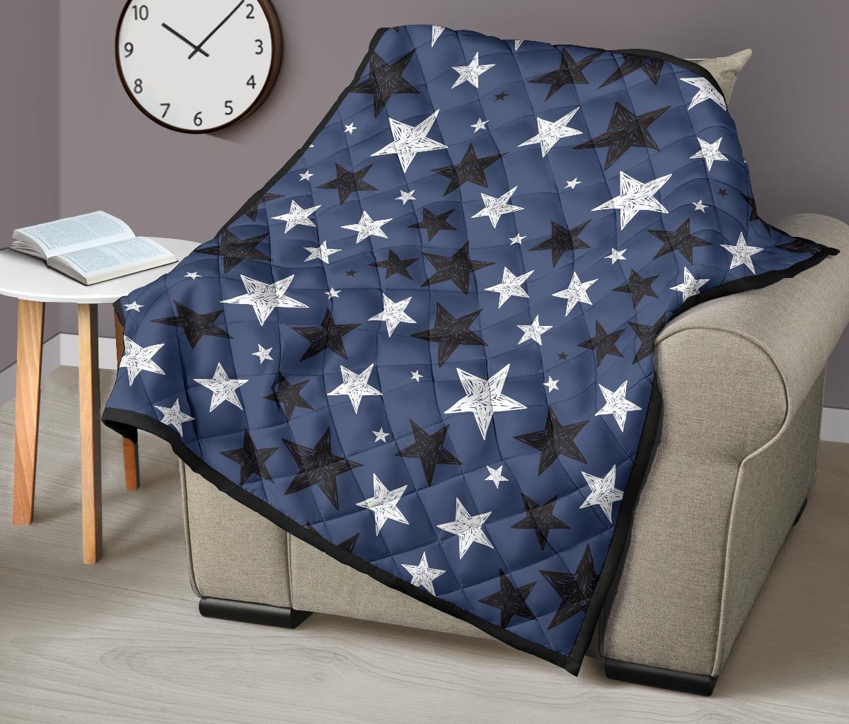 Star Print Pattern Quilt-grizzshop