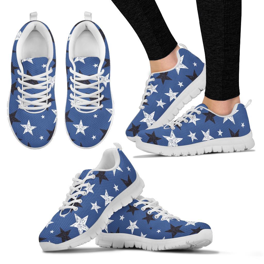 Star Print Pattern Sneaker Shoes For Men Women-grizzshop