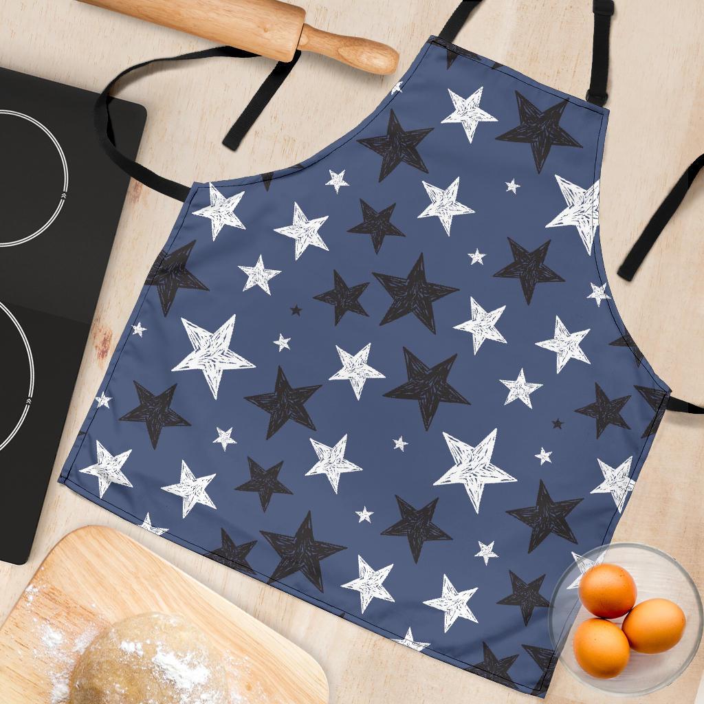 Star Print Pattern Women's Apron-grizzshop