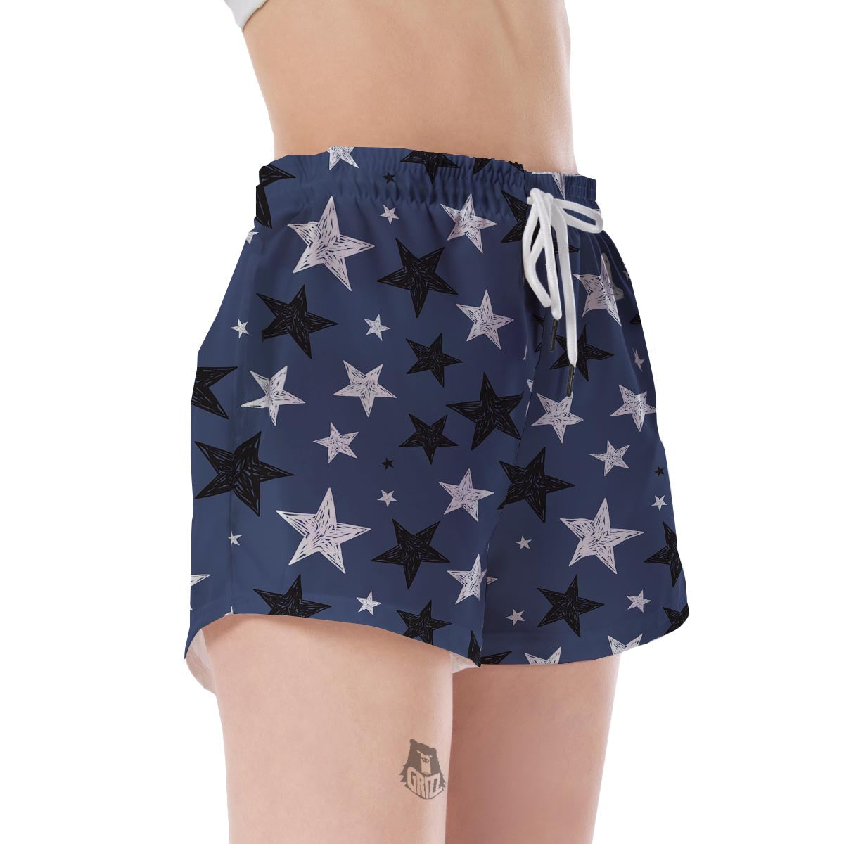 Star Print Pattern Women's Shorts-grizzshop