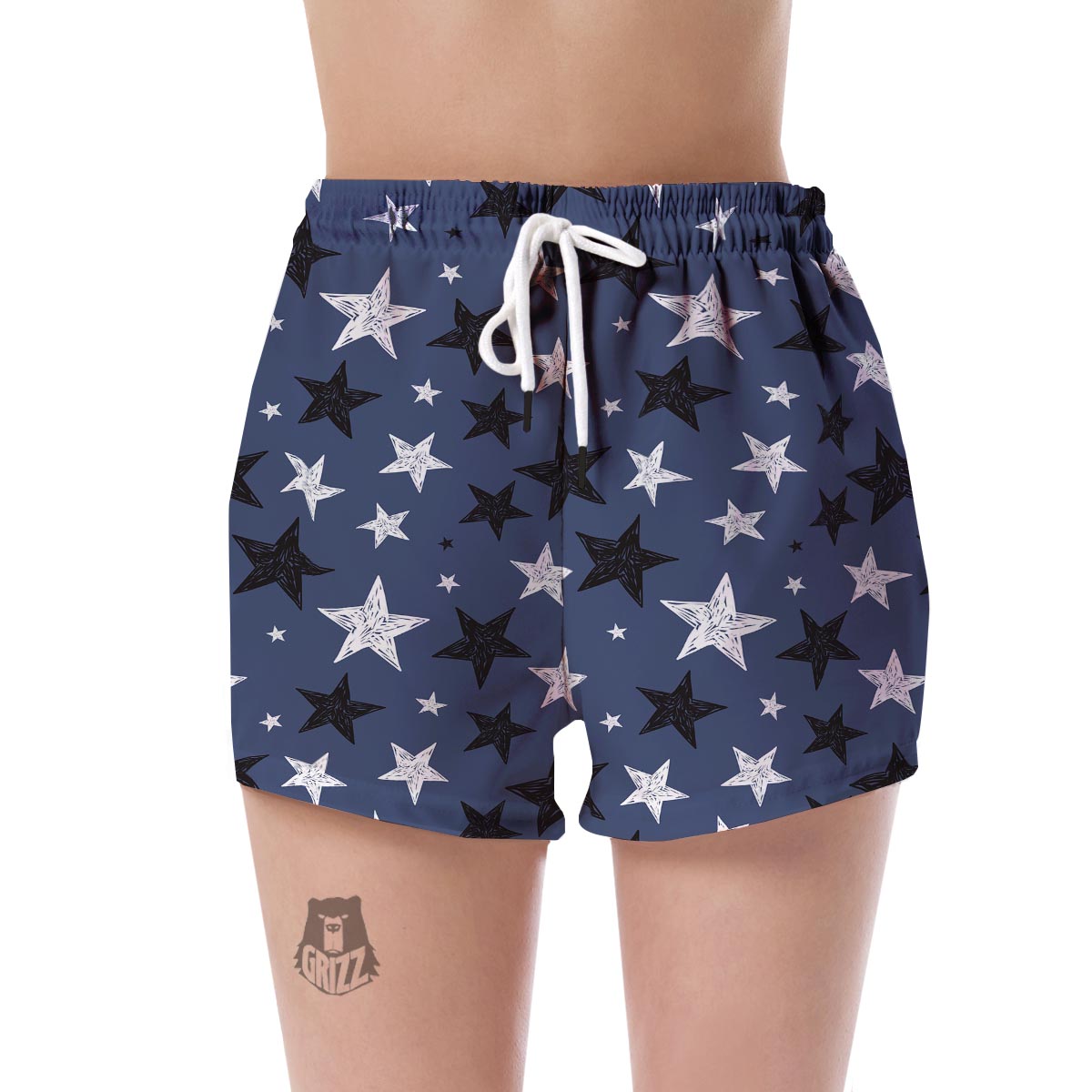 Star Print Pattern Women's Shorts-grizzshop