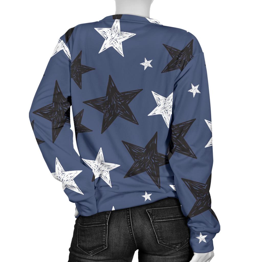 Star Print Pattern Women's Sweatshirt-grizzshop