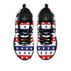 Star USA Patriotic Print Pattern Black Sneaker-grizzshop