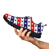 Star USA Patriotic Print Pattern Black Sneaker-grizzshop