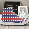 Star USA Patriotic Print Pattern High Top Sneakers-grizzshop