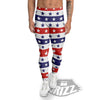 Star USA Patriotic Print Pattern Men's Leggings-grizzshop