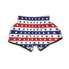 Star USA Patriotic Print Pattern Muay Thai Boxing Shorts-grizzshop