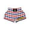 Star USA Patriotic Print Pattern Muay Thai Boxing Shorts-grizzshop