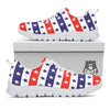 Star USA Patriotic Print Pattern White Sneaker-grizzshop