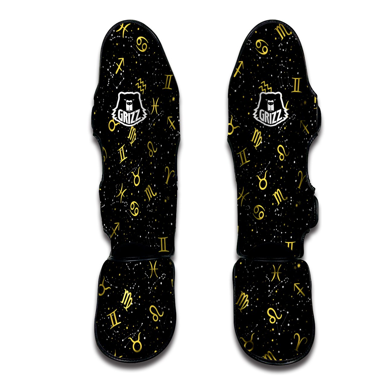 Star Zodiac Signs Print Pattern Muay Thai Shin Guards-grizzshop