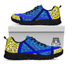 Star of David Stained Glass Print Black Sneaker-grizzshop