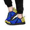 Star of David Stained Glass Print Black Sneaker-grizzshop