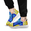 Star of David Stained Glass Print White Athletic Shoes-grizzshop