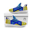 Star of David Stained Glass Print White Athletic Shoes-grizzshop