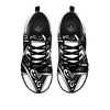 Star of David White And Black Print Black Sneaker-grizzshop