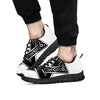 Star of David White And Black Print Black Sneaker-grizzshop