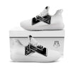 Star of David White And Black Print White Athletic Shoes-grizzshop