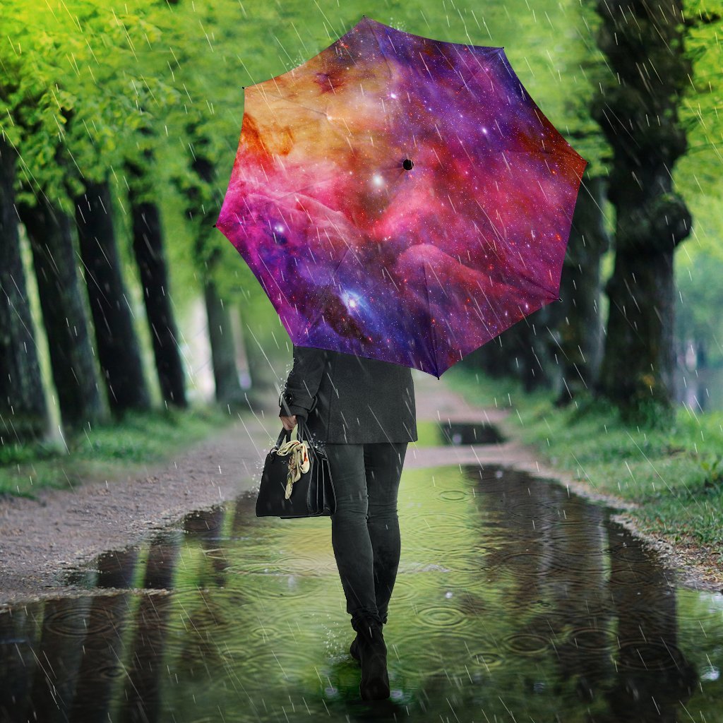 Stardust Galaxy Pattern Print Umbrella-grizzshop
