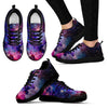 Stardust Space Galaxy Purple Print Black Sneaker Shoes For Men Women-grizzshop