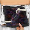 Stardust Space Galaxy Purple Print Comfy Winter Boots-grizzshop