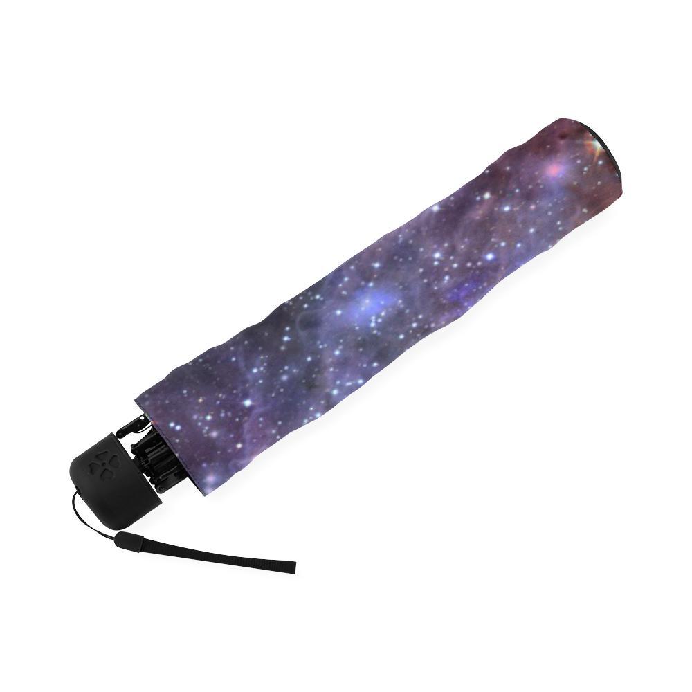 Stardust Space Galaxy Purple Print Foldable Umbrella-grizzshop