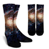 Stardust Space Galaxy Purple Print Unisex Crew Socks-grizzshop