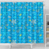 Starfish Ocean Print Pattern Bathroom Shower Curtain-grizzshop