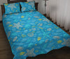 Starfish Ocean Print Pattern Bed Set Quilt-grizzshop