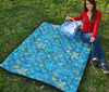 Starfish Ocean Print Pattern Quilt-grizzshop