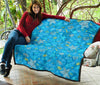 Starfish Ocean Print Pattern Quilt-grizzshop