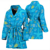 Starfish Ocean Print Pattern Women Long Robe-grizzshop