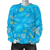 Starfish Ocean Print Pattern Women's Sweatshirt-grizzshop