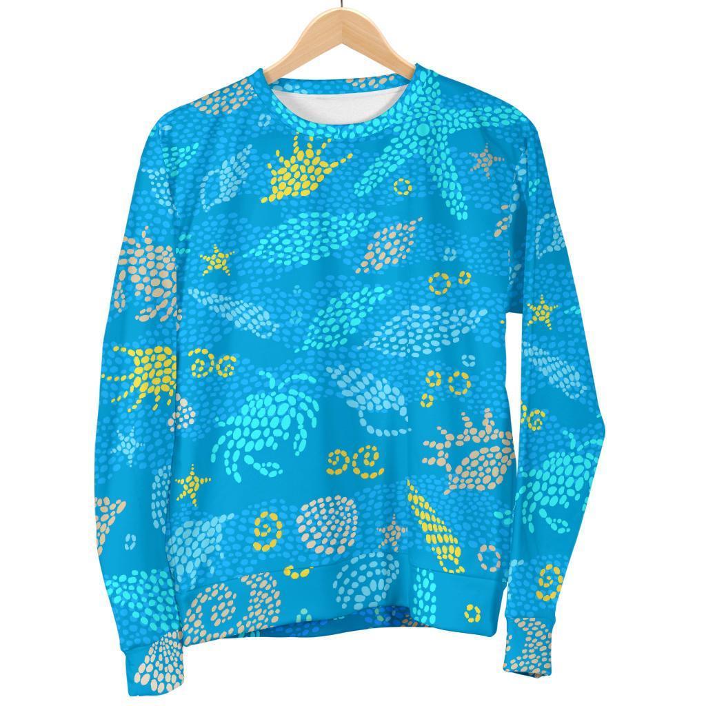 Starfish Ocean Print Pattern Women's Sweatshirt-grizzshop