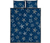 Starfish Pattern Print Bed Set Quilt-grizzshop