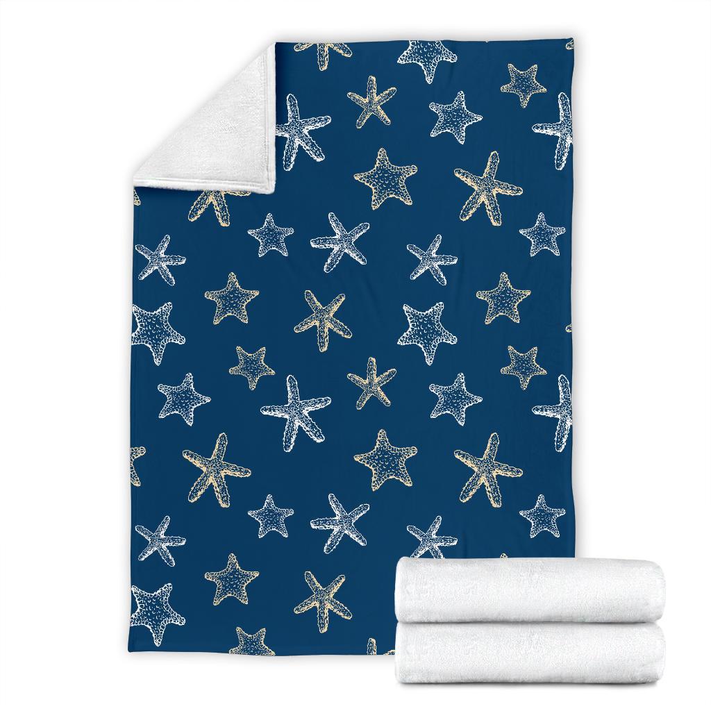 Starfish Pattern Print Blanket-grizzshop