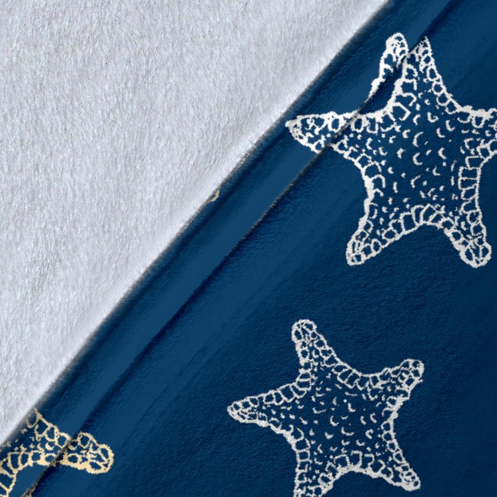 Starfish Pattern Print Blanket-grizzshop