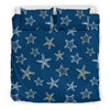 Starfish Pattern Print Duvet Cover Bedding Set-grizzshop