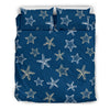 Starfish Pattern Print Duvet Cover Bedding Set-grizzshop