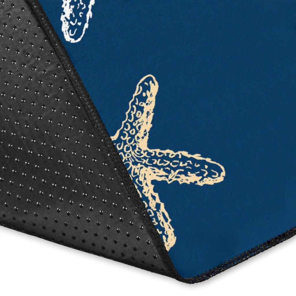 Starfish Pattern Print Floor Mat-grizzshop