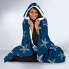 Starfish Pattern Print Hooded Blanket-grizzshop