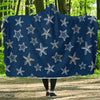 Starfish Pattern Print Hooded Blanket-grizzshop