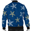 Starfish Pattern Print Men's Bomber Jacket-grizzshop