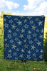 Starfish Pattern Print Quilt-grizzshop