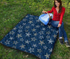 Starfish Pattern Print Quilt-grizzshop