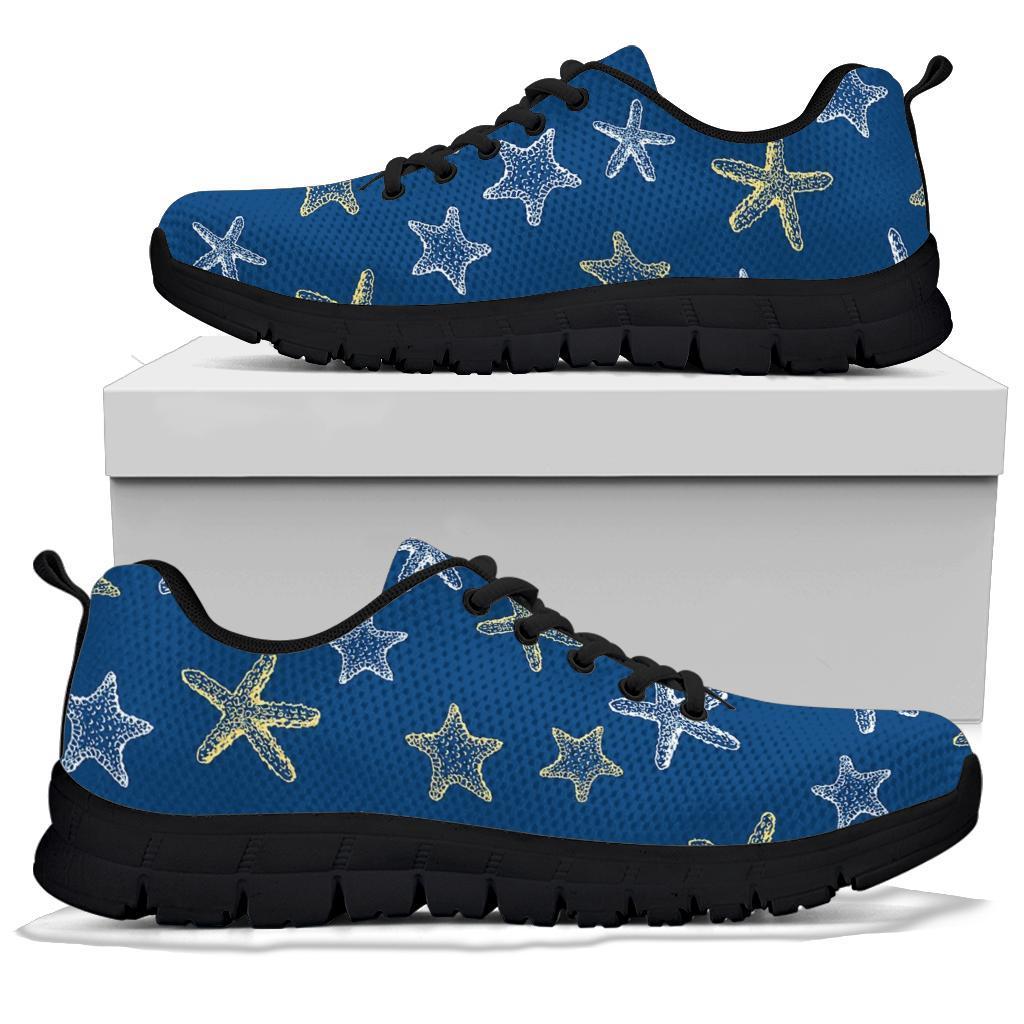 Starfish Pattern Print Sneaker Shoes For Men Women-grizzshop