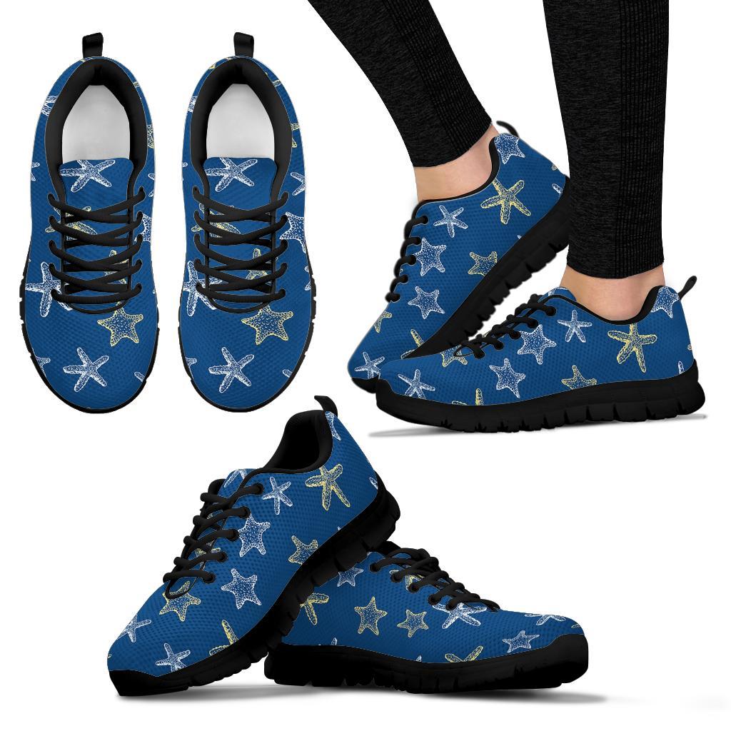 Starfish Pattern Print Sneaker Shoes For Men Women-grizzshop