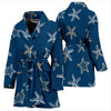 Starfish Pattern Print Women Long Robe-grizzshop